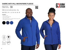 Sabre anti-pill microfibre fleece