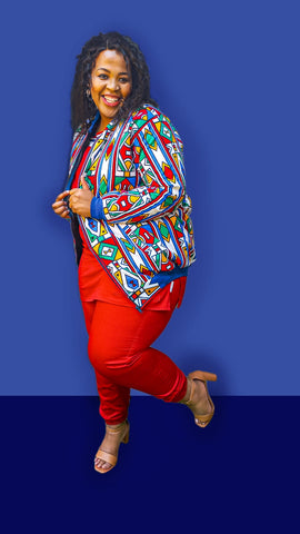 Ndebele print jacket