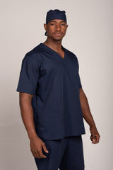 Plain Polycotton scrub -MALE CUT - TOP ONLY